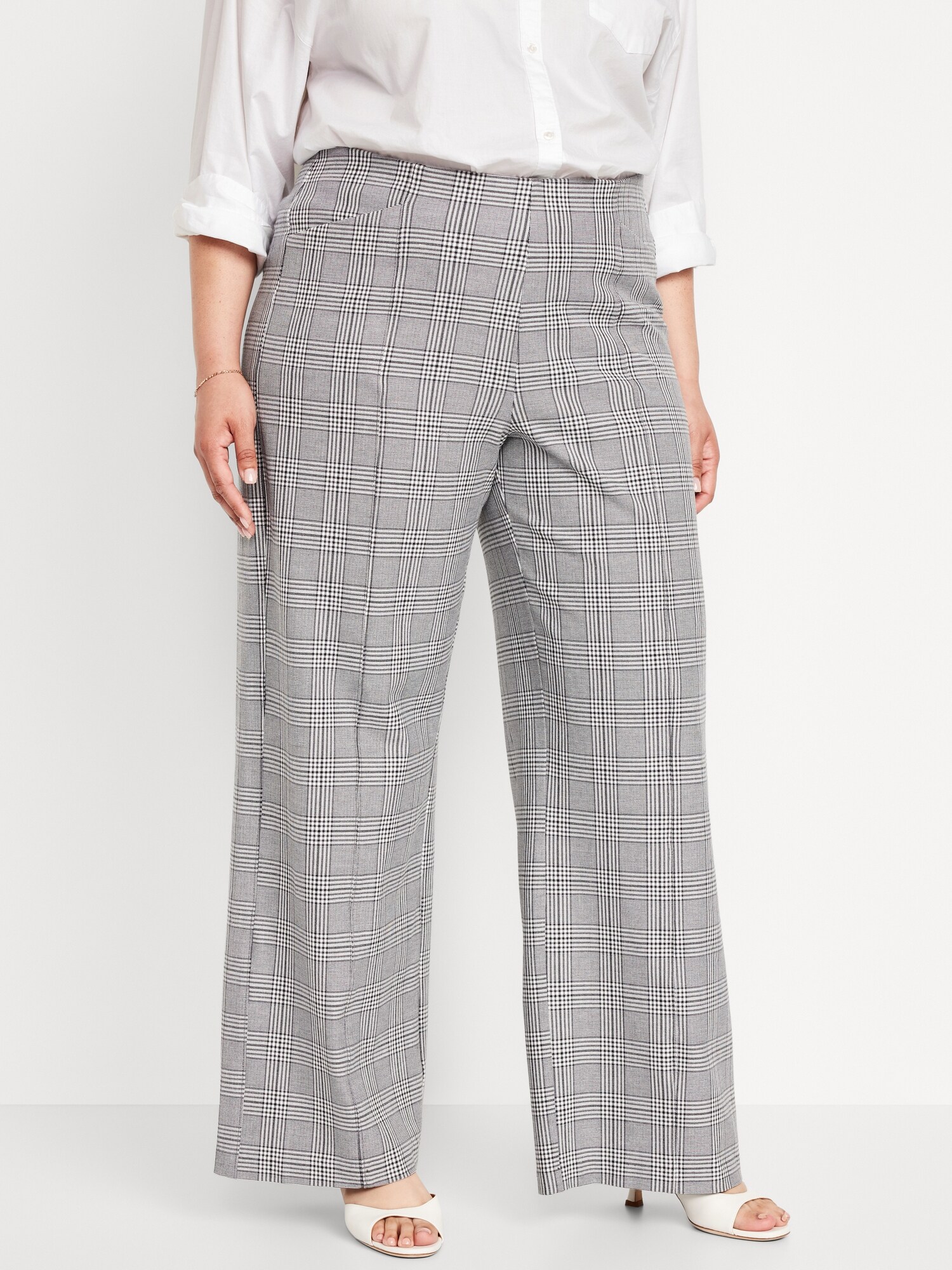 High-Waisted Pull-On Pixie Wide-Leg Pants | Old Navy