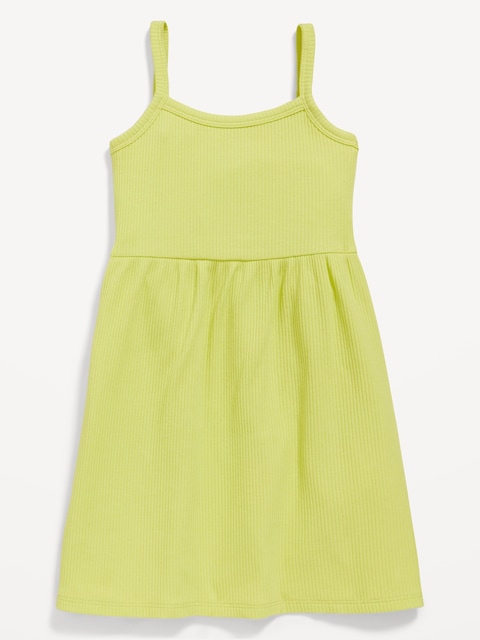 Sleeveless Rib-Knit Dress for Toddler Girls