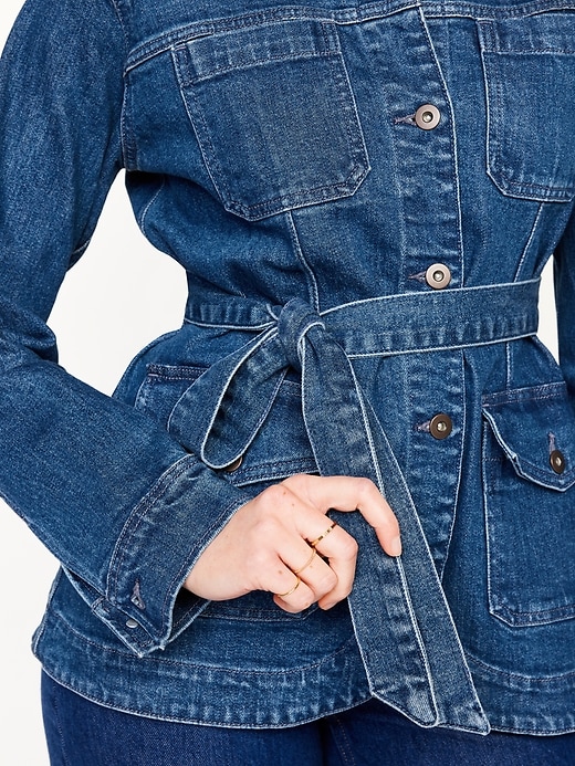 Image number 4 showing, Jean Utility Jacket