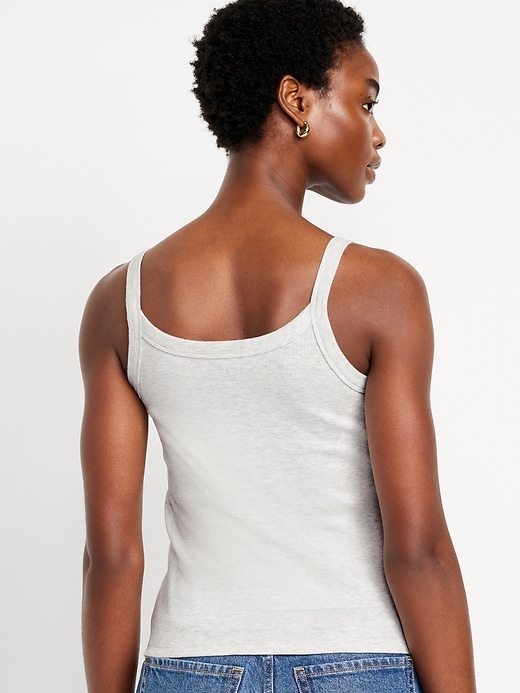 Image number 2 showing, Fitted Rib-Knit Tank Top