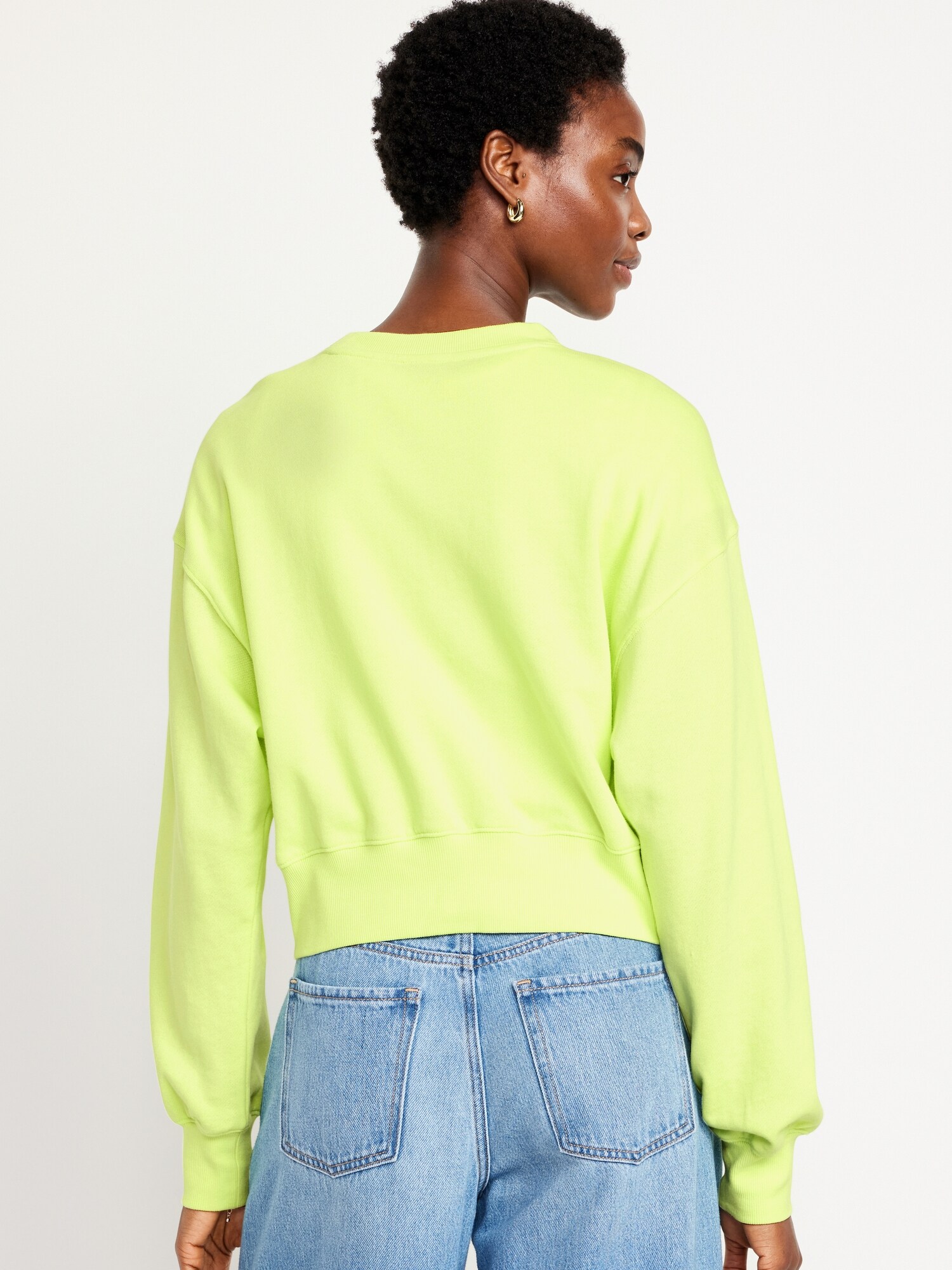 Neon yellow sale sweatshirt women's