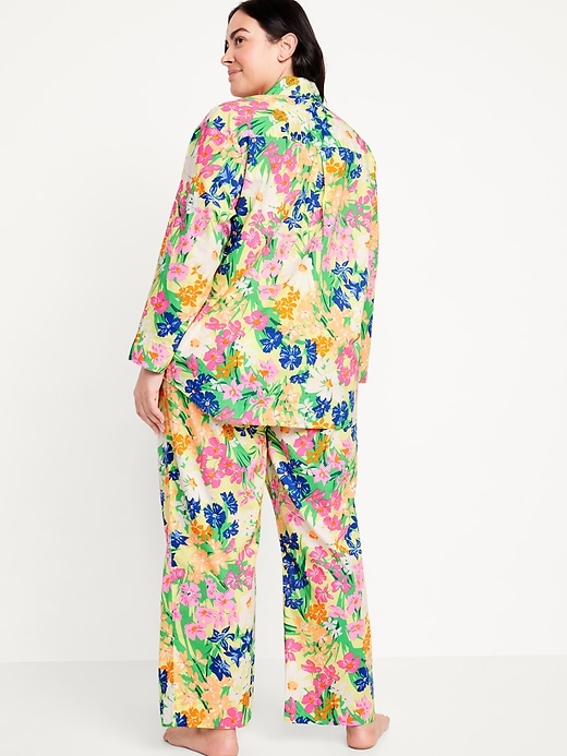 Image number 8 showing, Poplin Pajama Pant Set