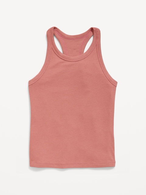 Camisole performance en tricot côtelé Ultralite pour Fille - Rouge Poussiéreux