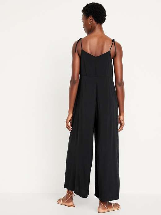 Image number 8 showing, Sleeveless Wide-Leg Jumpsuit