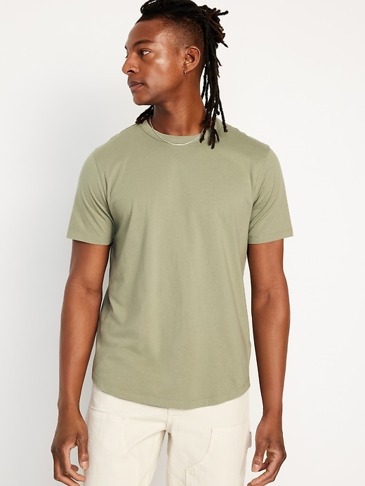 Image number 1 showing, Curved-Hem T-Shirt