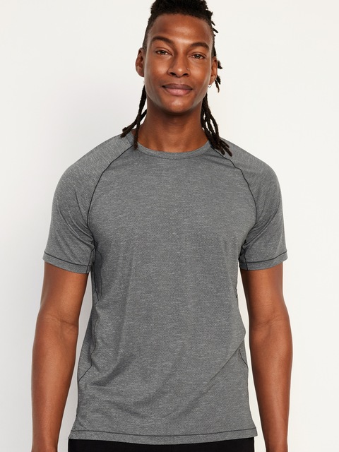 Slim Fit Performance Vent T-Shirt - Black