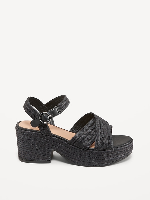 Image number 7 showing, Espadrille Cross-Strap Platform Sandals