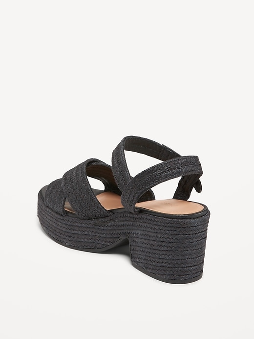 Image number 8 showing, Espadrille Cross-Strap Platform Sandals