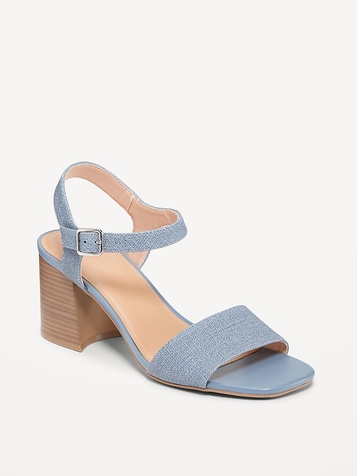 Image number 1 showing, Strappy Block Heel Sandals