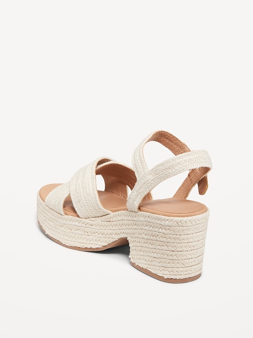 Image number 5 showing, Espadrille Cross-Strap Platform Sandals