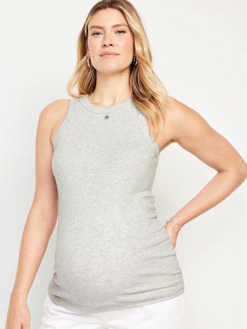 Maternity High-Neck Tank Top