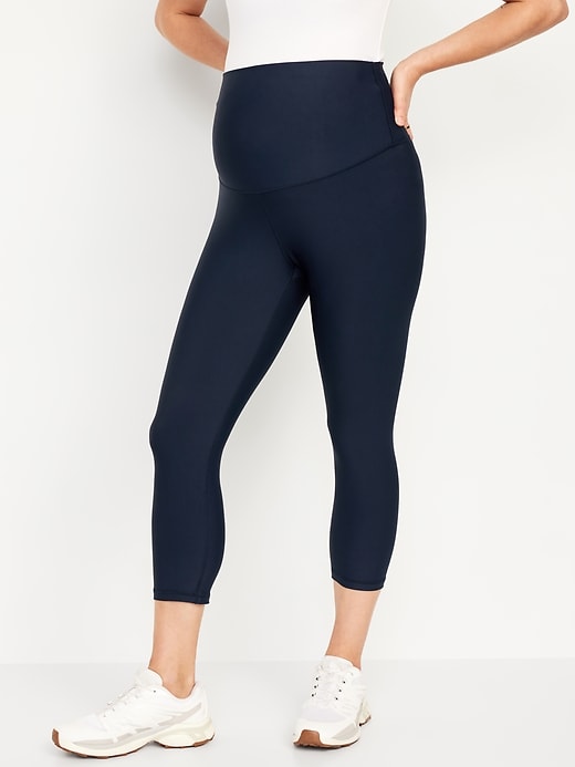 Legging de maternite court sculptant Powersoft a panneau complet Old Navy