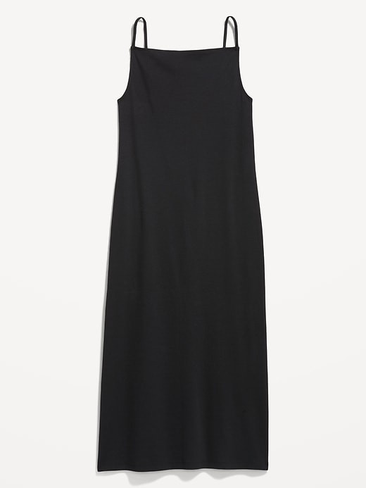 Sleeveless Rib Dress - Navy