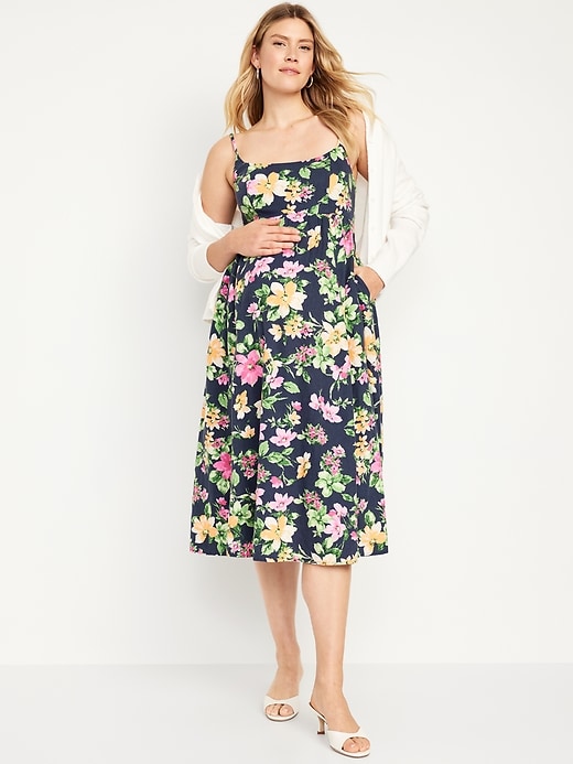 View large product image 1 of 2. Maternity Cami Midi Dress