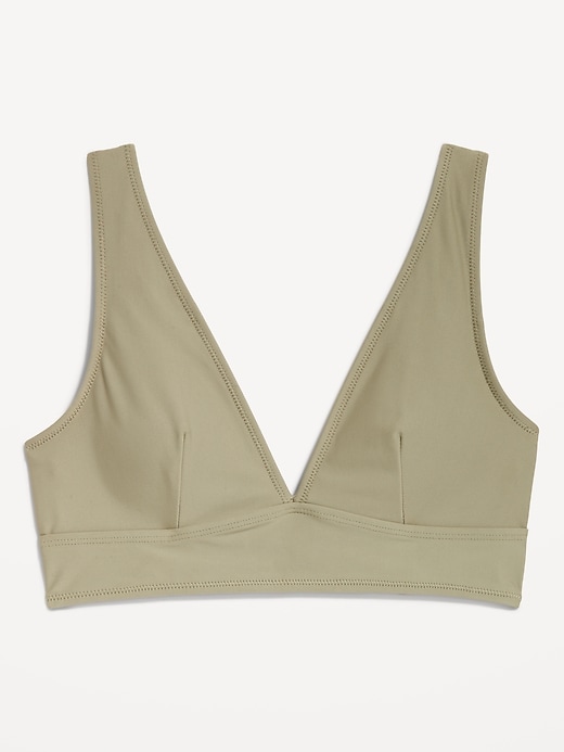 Image number 4 showing, Matte Longline Bikini Swim Top