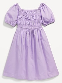 View large product image 3 of 3. Short-Sleeve Smocked Dress for Girls