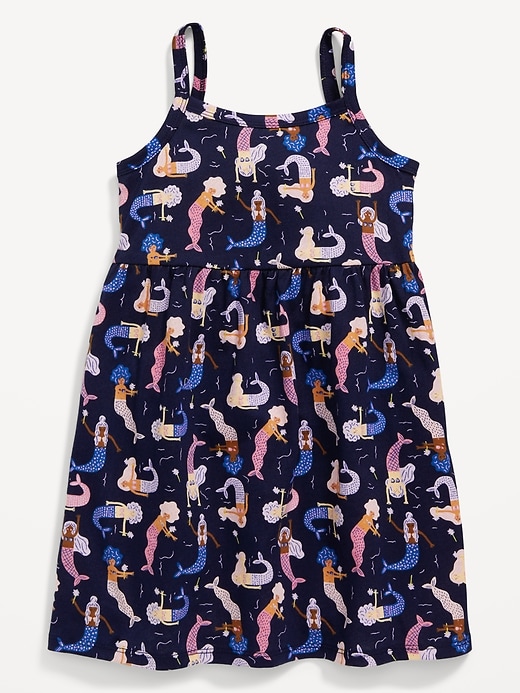 View large product image 1 of 1. Printed Sleeveless Fit and Flare Dress for Toddler Girls