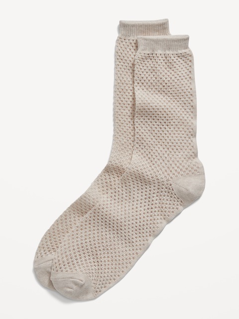 Crochet Crew Socks for Women
