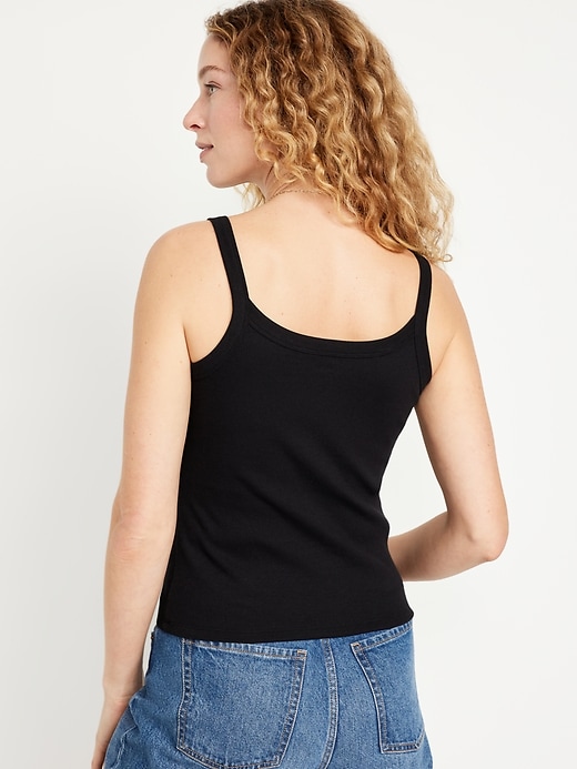 Image number 2 showing, Fitted Rib-Knit Tank Top