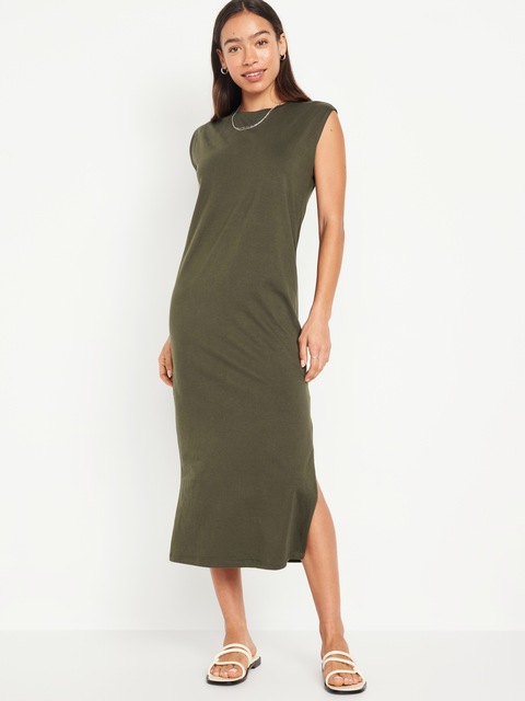Sleeveless Maxi Column Dress