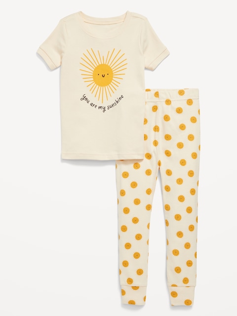 Unisex Snug-Fit Printed Pajama Set for Toddler & Baby