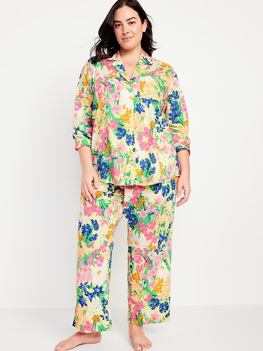 Image number 7 showing, Poplin Pajama Pant Set