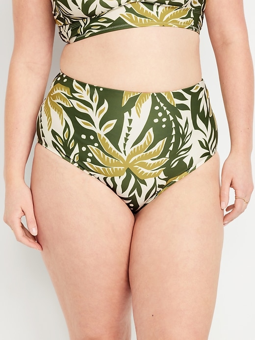 Image number 5 showing, High-Waisted French-Cut Bikini Swim Bottoms