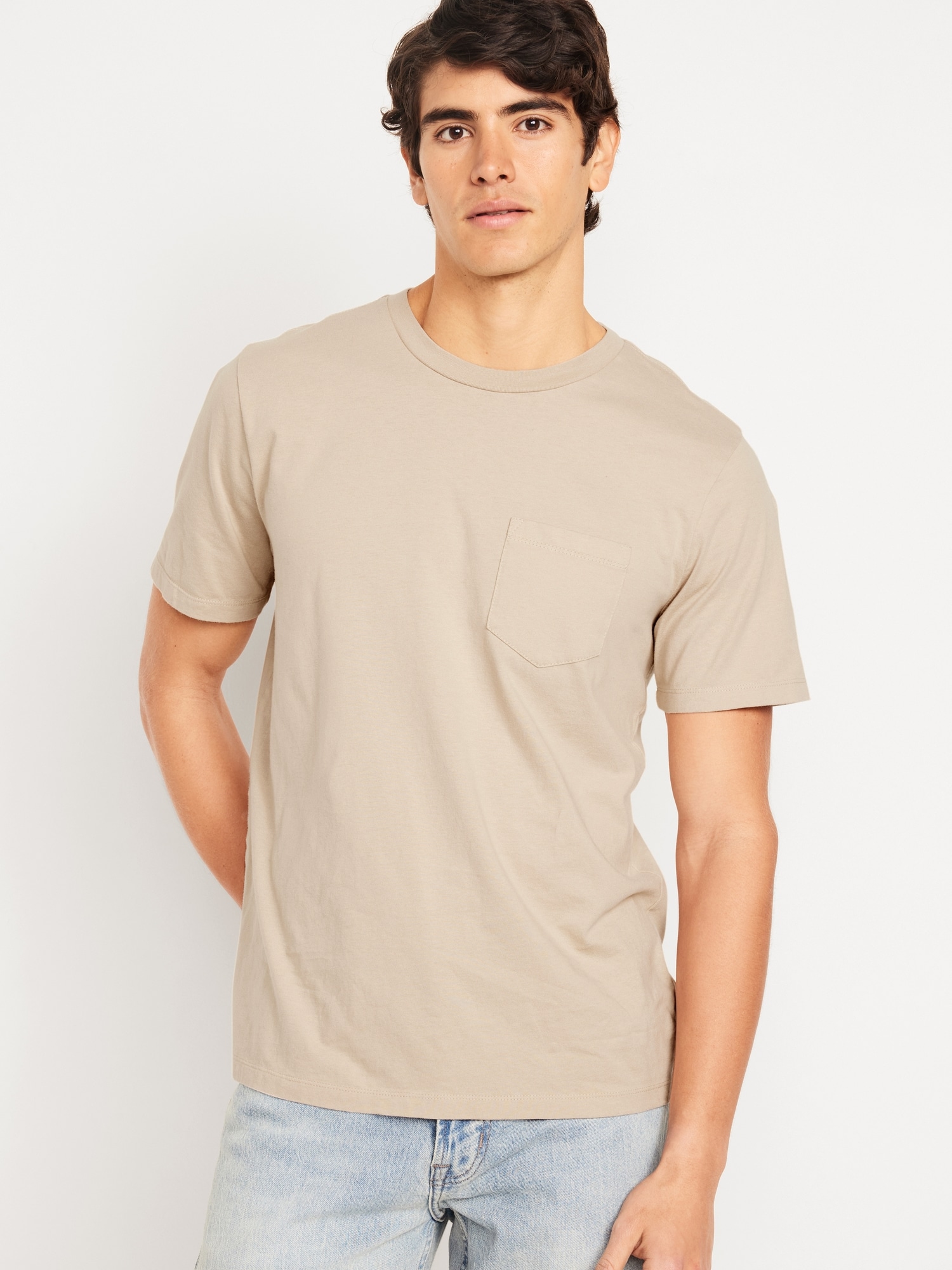 Crew-Neck Pocket T-Shirt