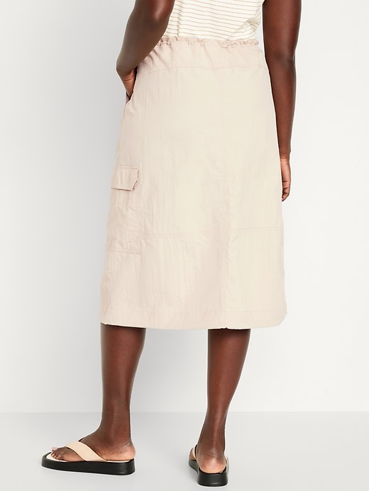 Image number 6 showing, High-Waisted Utility Midi Skirt