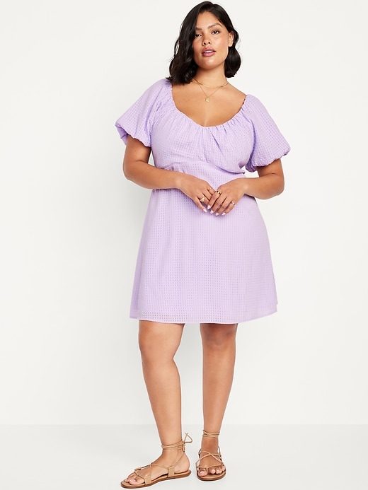 Image number 7 showing, Flutter-Sleeve Mini Swing Dress