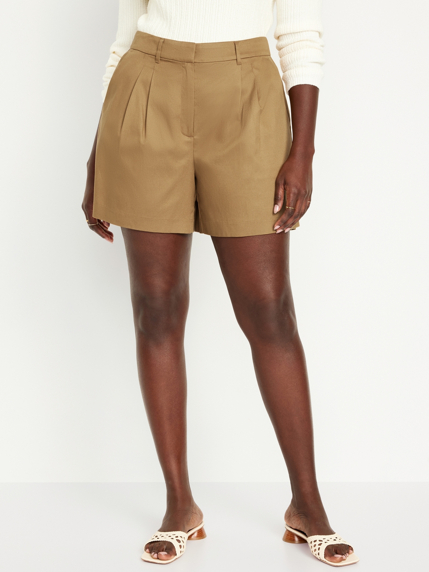 High waisted shorts long inseam hotsell