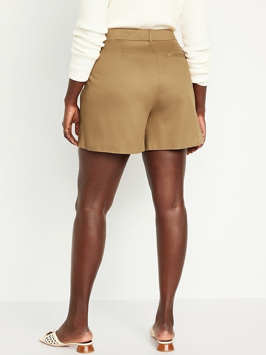 Image number 6 showing, Extra High-Waisted Taylor Trouser Shorts -- 5-inch inseam