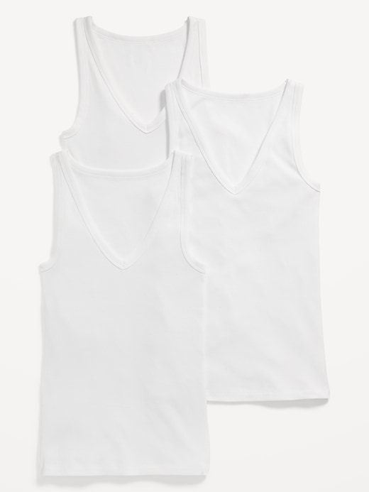 Image number 1 showing, First Layer V-Neck Tank Top 3-Pack