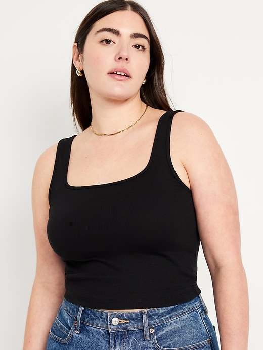 Image number 5 showing, Ultra-Crop Rib-Knit Tank Top