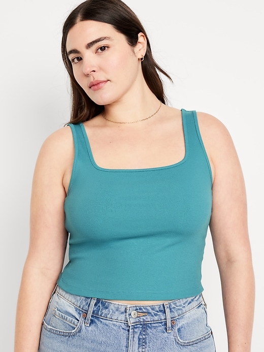 Image number 5 showing, Ultra-Crop Rib-Knit Tank Top