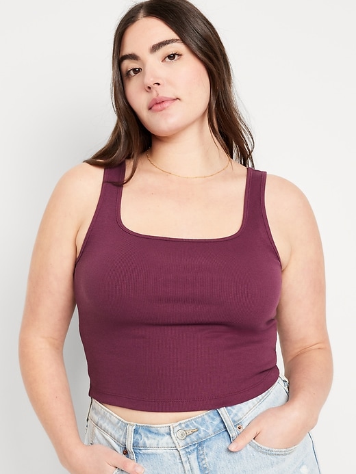 Image number 5 showing, Ultra-Crop Rib-Knit Tank Top