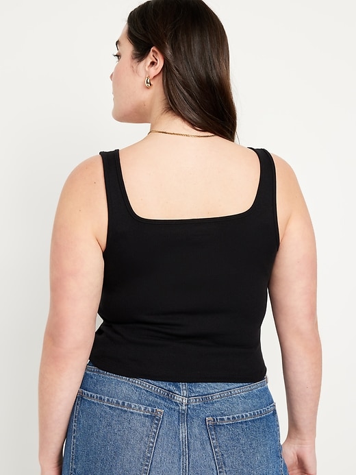 Image number 6 showing, Ultra-Crop Rib-Knit Tank Top