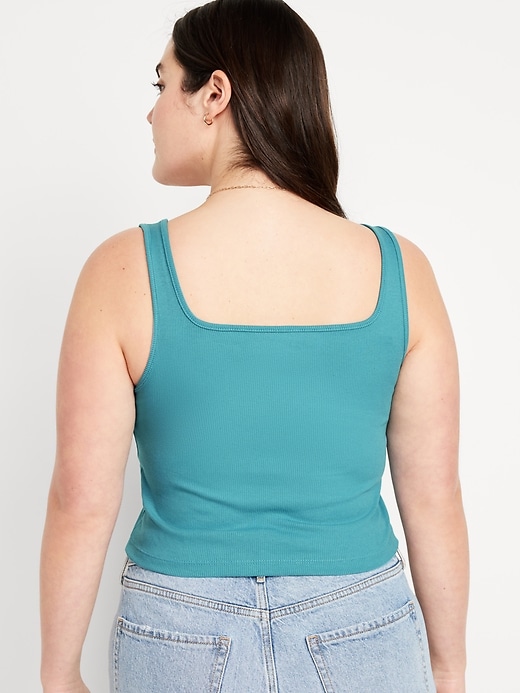 Image number 6 showing, Ultra-Crop Rib-Knit Tank Top