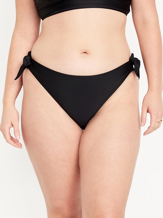 Image number 5 showing, Mid-Rise Side-Tie Bikini Swim Bottoms