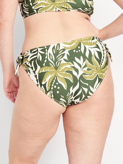 Image number 6 showing, Mid-Rise Side-Tie Bikini Swim Bottoms