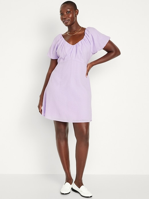 Image number 5 showing, Flutter-Sleeve Mini Swing Dress