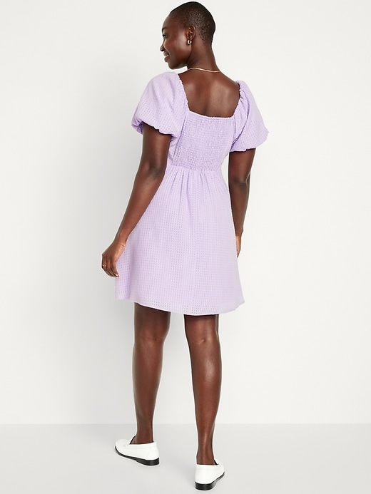 Image number 6 showing, Flutter-Sleeve Mini Swing Dress