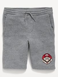 View large product image 4 of 5. Licensed Graphic Fleece Jogger Shorts for Boys (At Knee)