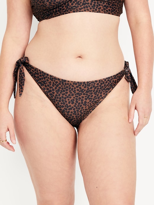 Image number 5 showing, Mid-Rise Side-Tie Bikini Swim Bottoms