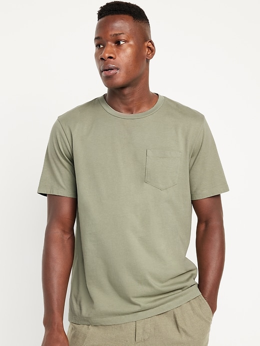 Image number 1 showing, Crew-Neck Pocket T-Shirt