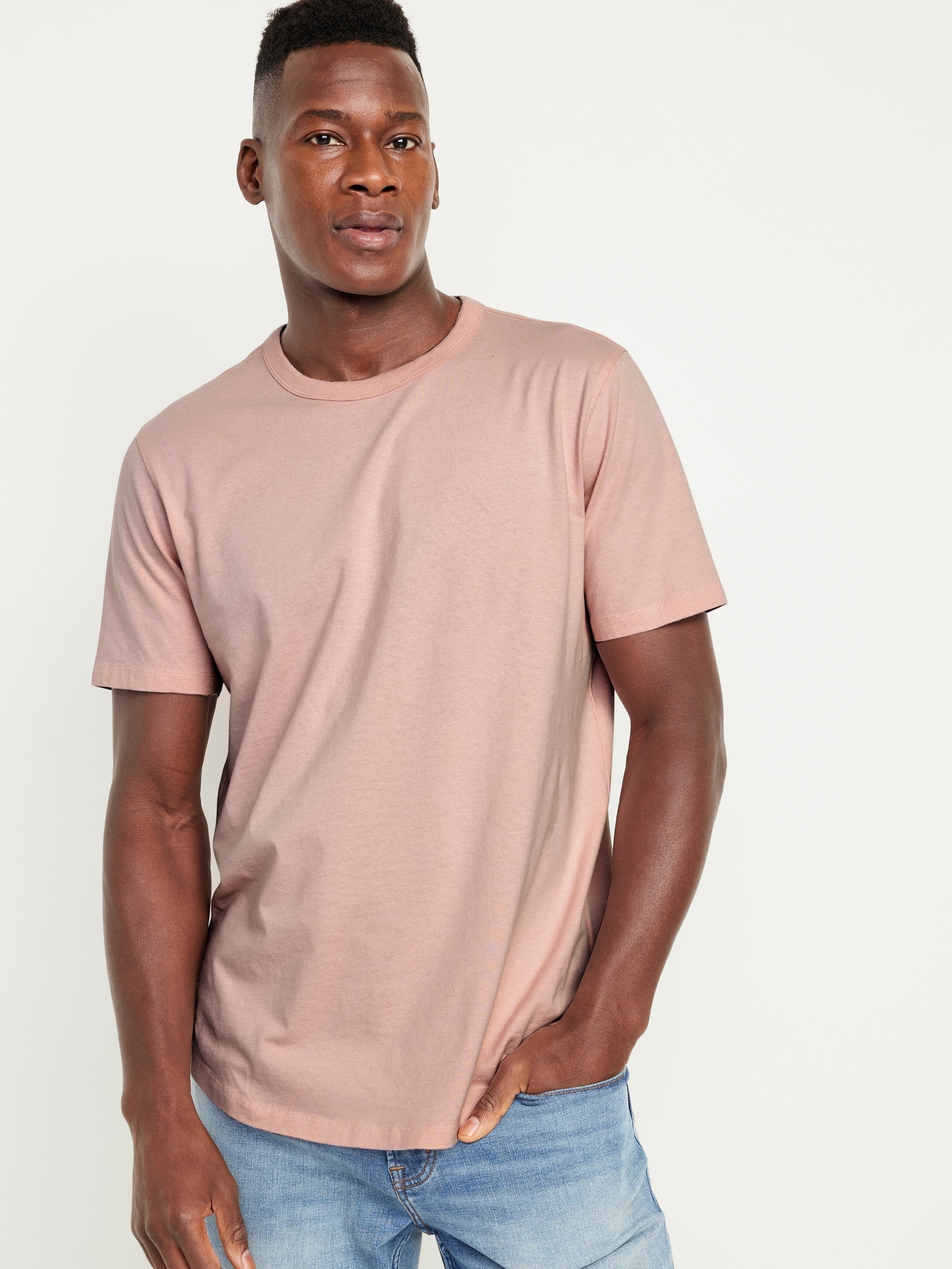 Mens pink deals tee shirt