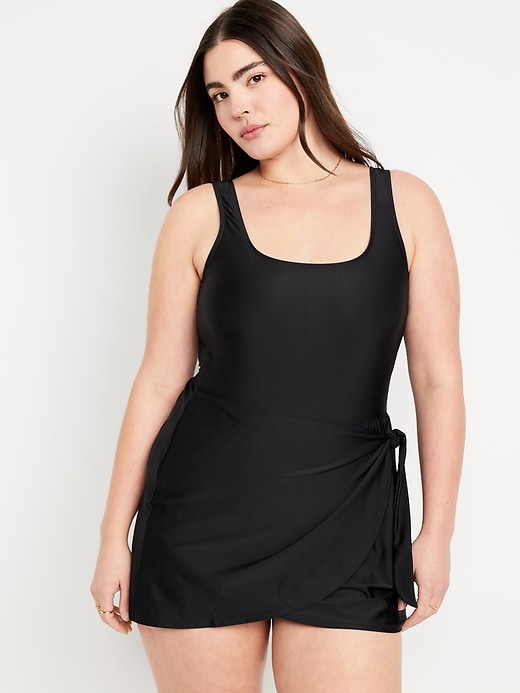 Image number 5 showing, Side-Tie Swim Dress