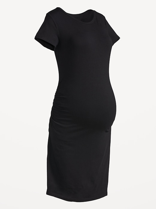 Image number 7 showing, Maternity Short-Sleeve Bodycon Dress