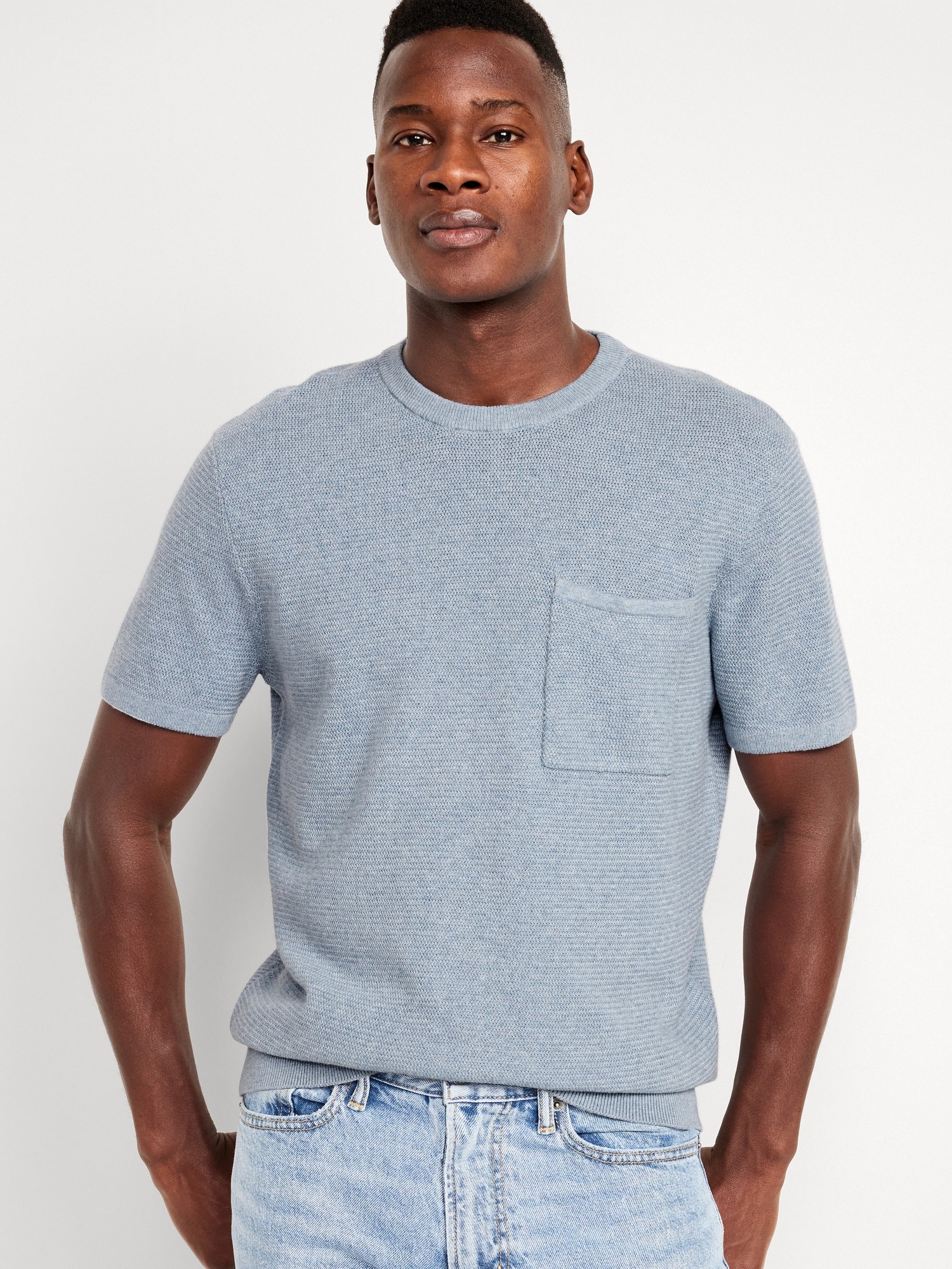 Sweater-Knit T-Shirt
