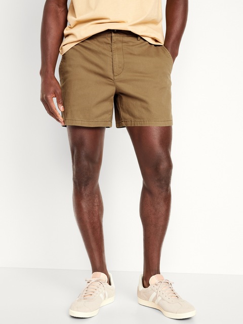 Slim Built-In Flex Rotation Chino Shorts -- 5-inch inseam